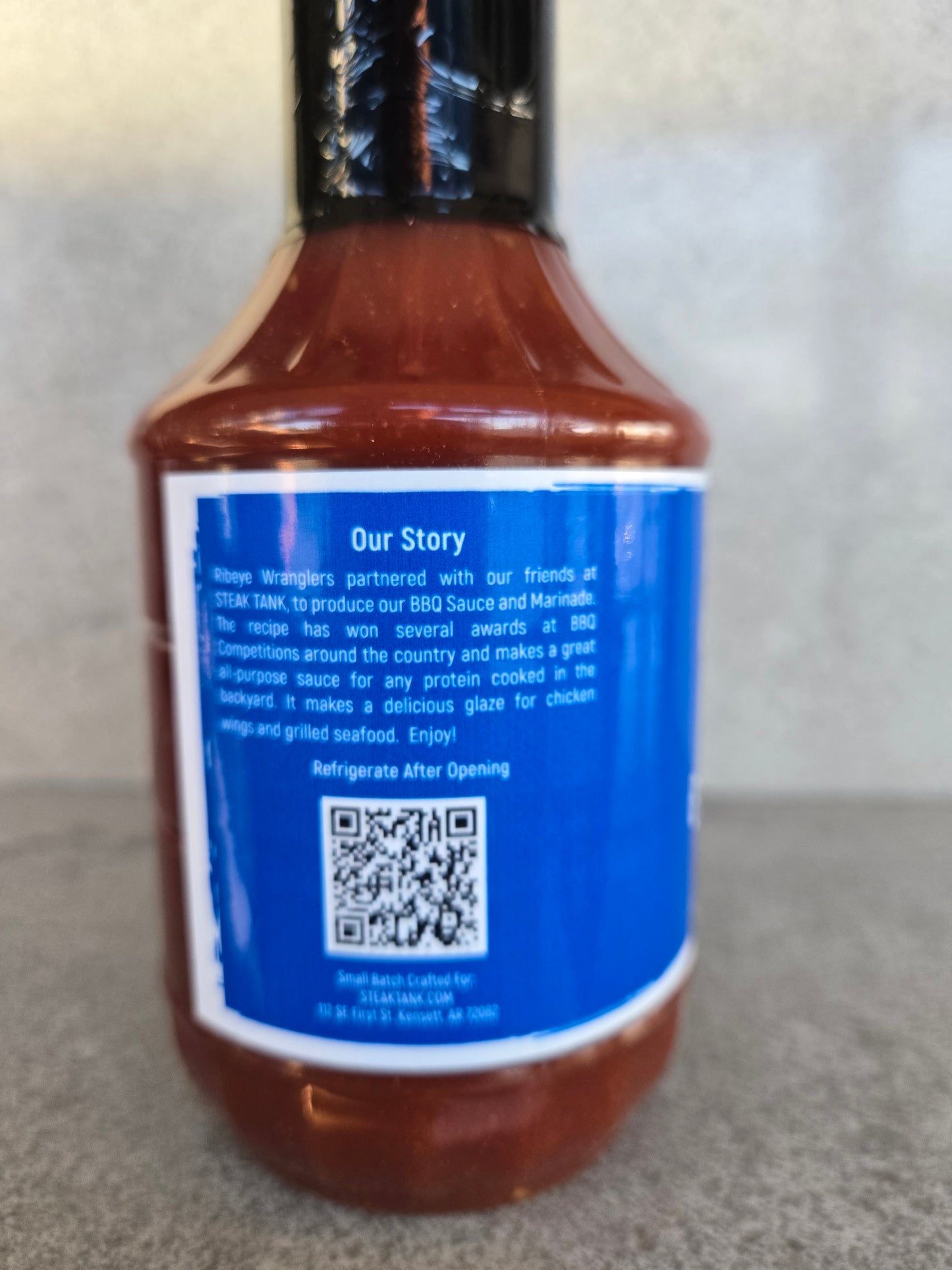RIBEYE WRANGLER BBQ SAUCE 18oz.