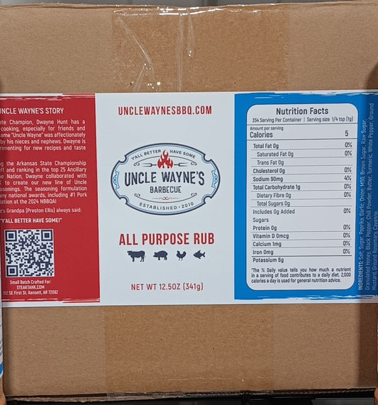 UNCLE WAYNE ALL PURPOSE CASE (12- 12.5 oz bottles)